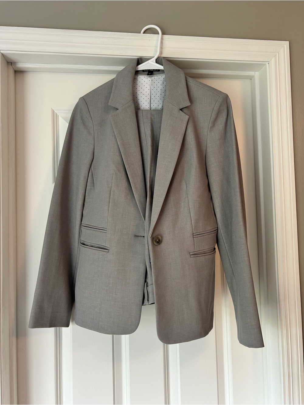 Express Light Gray Women’s Pant Suit